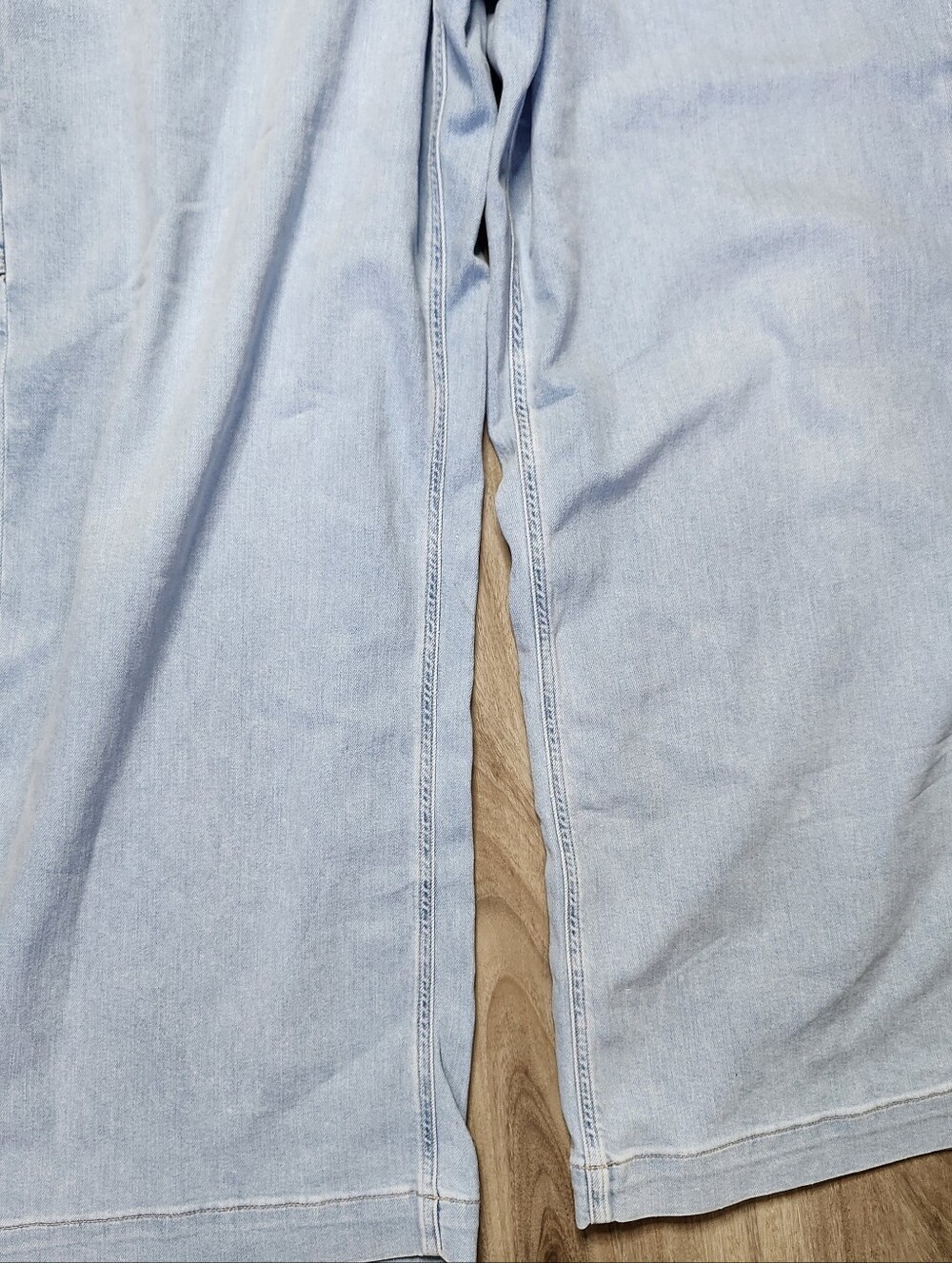 American Eagle High Rise Baggy Wide Leg Womens 20 Dreamy Drape Stretch Light Was - Picture 6 of 14
